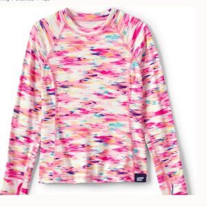 Lands' End shirt pink girls xl  thermal base layer underwear thermaskin new